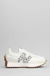 New Balance 327 Sneakers In Off-white With Leopard Print Detail In White