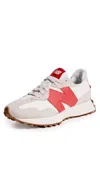 NEW BALANCE 327 SNEAKERS BEIGE/RED