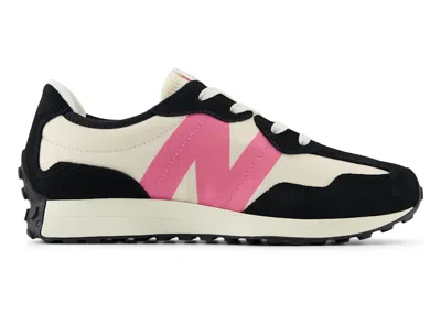 Pre-owned New Balance 327 Sneakers In Black/real Pink