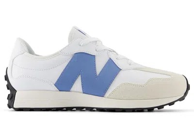 Pre-owned New Balance 327 Sneakers In White/blue Laguna