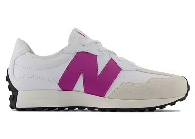 Pre-owned New Balance 327 Sneakers In White/passion Fruit In Multi