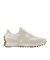 New Balance 327 Low-top Sneakers In Linen With Sea Salt In White