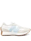 New Balance Damen 327 In Grau/weiss/blau, Wildleder/mesh, Grösse 39 In White