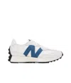 New Balance 327 Panelled Canvas Sneakers In White