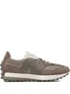 New Balance Womens Mushroom Grey 327 Suede And Mesh Low-top Trainers In Brown