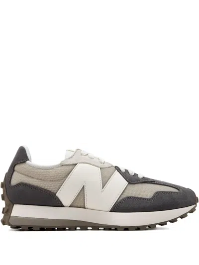 New Balance 327 Suede-panelled Sneakers In Gray