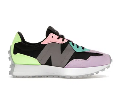 Pre-owned New Balance 327 (women's) Sneakers In Black/dark Violet In Multi