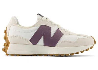 Pre-owned New Balance 327 (women's) Sneakers In Linen/sea Salt/dark Ice Wine