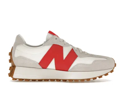 Pre-owned New Balance 327 (women's) Sneakers In Moonbeam/true Red