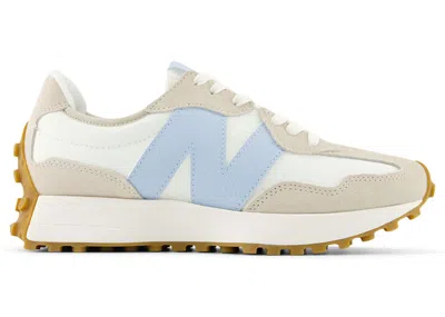 Pre-owned New Balance 327 (women's) Sneakers In Timberwolf/sea Salt/light Chrome Blue