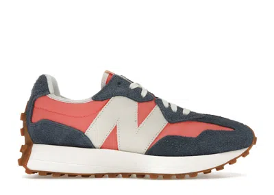 Pre-owned New Balance 327 (women's) Sneakers In Vintage Indigo/gulf Red