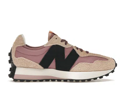 Pre-owned New Balance 327 (women's) Sneakers In White/black/pink In Multi