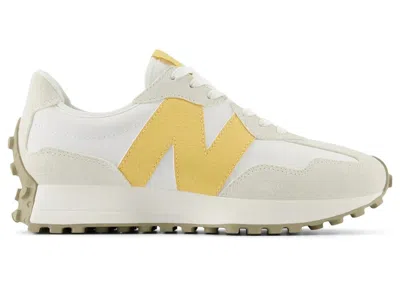 Pre-owned New Balance 327 Yellow (women's) Sneakers In Sea Salt/sand Dune