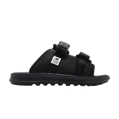 Pre-owned New Balance 330 Slides 'black Grey'