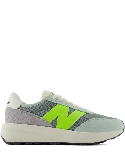New Balance 370 Panelled Sneakers In Gray