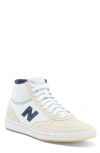 New Balance X Tom Knox Numeric 440 High "white Navy Teal" Sneakers In White/navy