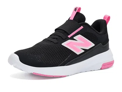 New Balance 468 Slip-on (little Kid) Kids Shoes Black/signal Pink: 11 Little Kid M, Textile