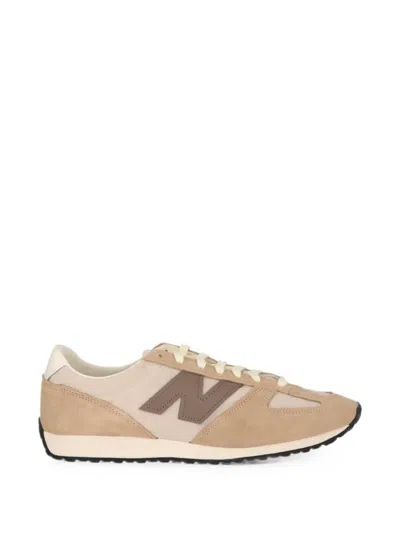 New Balance 471 Logo-patch Panelled Sneakers In Brown