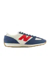 New Balance Cotton  Polyester Sneakers In Off-white/dark Blue