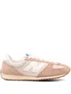 New Balance 471 Panelled Brushed Suede Sneakers In Pink