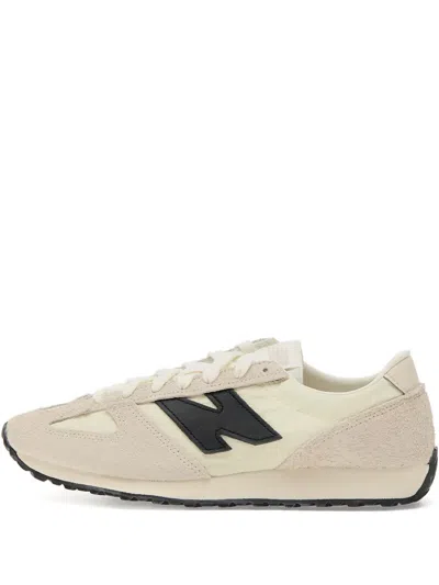 New Balance 471 Suede-panelled Sneakers In White