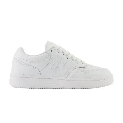 Pre-owned New Balance 480 Big Kid 'triple White' | Kid's Size 5.5