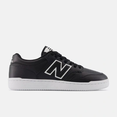 New Balance Bb480lbt Mens Leather Casual And Fashion Sneakers In Black