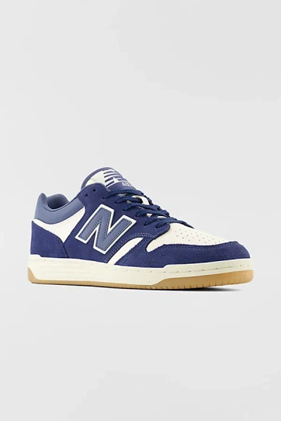 New Balance 480 Court Sneaker In Nb Navy/linen, Women's At Urban Outfitters In Nb Navy/linen