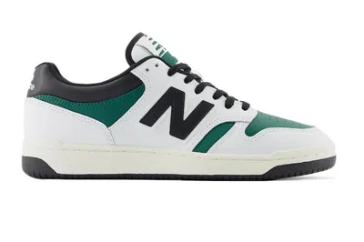 Pre-owned New Balance 480 Marsh Green In White/marsh Green/black