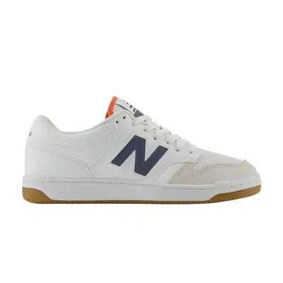 Pre-owned New Balance 480 'white Dark Arctic Grey Gulf Red'