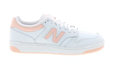 Pre-owned New Balance 480 White Pink In White/pink