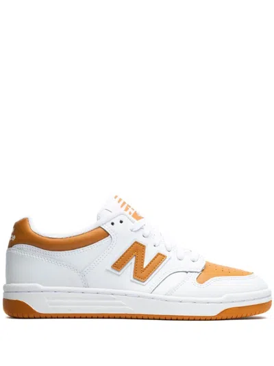 New Balance 480 White/madras Orange 运动鞋 In Orange