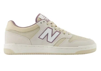 Pre-owned New Balance 480 (women's) Sneakers In Tan/purple