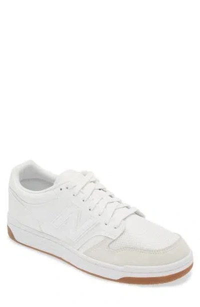 New Balance 480l Basketball Sneaker In White/reflection