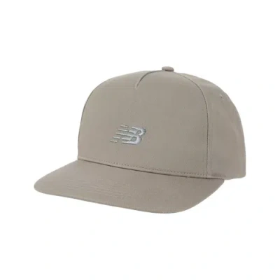 New Balance 5 Panel A Frame Flat Brim In Gray