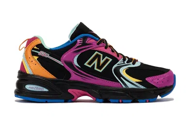 Pre-owned New Balance 530 Black Multi-color In Black/pink