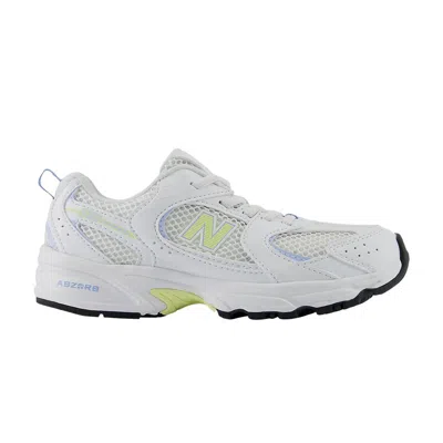 Pre-owned New Balance 530 Bungee Lace Little Kid Wide 'white Electric Sky' | Kid's Size 2
