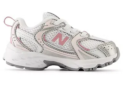 Pre-owned New Balance 530 Bungee Lace Sneakers In Reflection/pink Taffy