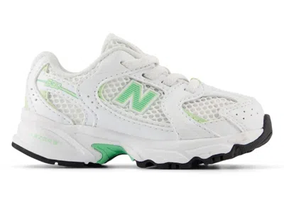 Pre-owned New Balance 530 Bungee Lace Sneakers In White/melon Water