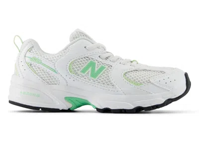 Pre-owned New Balance 530 Bungee Lace Sneakers In White/melon Water