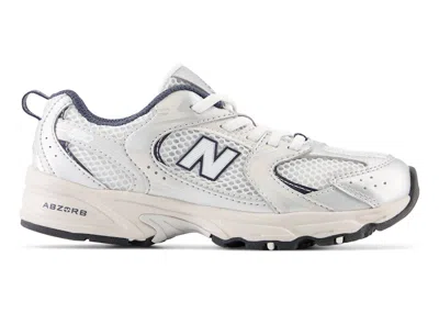 Pre-owned New Balance 530 Bungee Navy Sneakers In Summer Fog/nimbus Cloud/nb Navy Blue