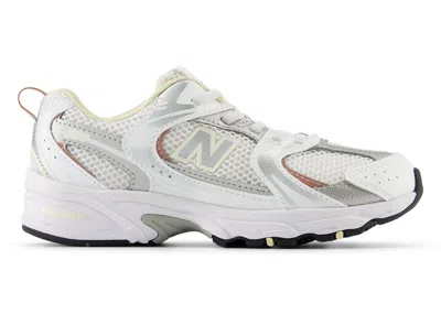 Pre-owned New Balance 530 Bungee Sneakers In White/calcium