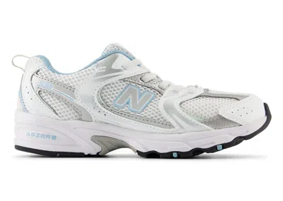 Pre-owned New Balance 530 Bungee Sneakers In White/chrome Blue
