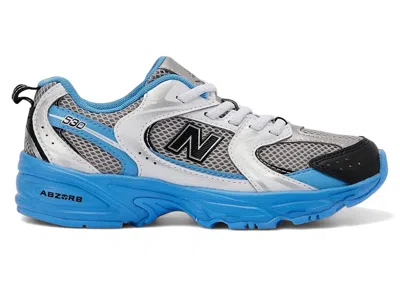 Pre-owned New Balance 530 Dtlr Sneakers In Silver/azure/black