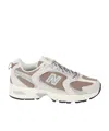 New Balance Womens Bisque Mr530 Leather And Mesh Trainers In White