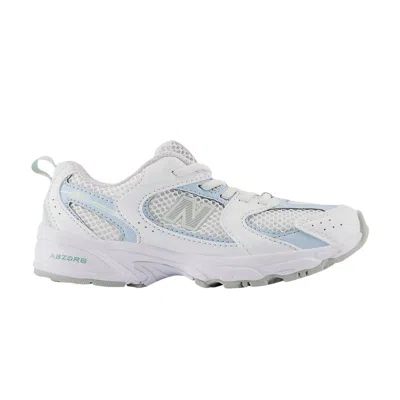 Pre-owned New Balance 530 Little Kid Wide 'white Light Chrome Blue' | Kid's Size 11