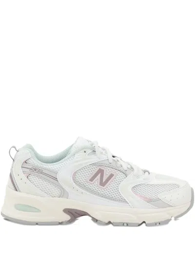 New Balance 530 Logo Patch Sneakers In White