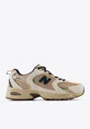 New Balance 530 Low-top Sneakers In Linen With Incense And Green In Beige