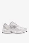New Balance 530 Low-top Sneakers In Nb White With Silver Metallic In White