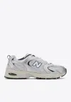 New Balance 530 Low-top Sneakers In Silver Metallic With Summer Fog And Nb Navy In Silver